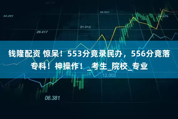 钱隆配资 惊呆！553分竟录民办，556分竟落专科！神操作！_考生_院校_专业